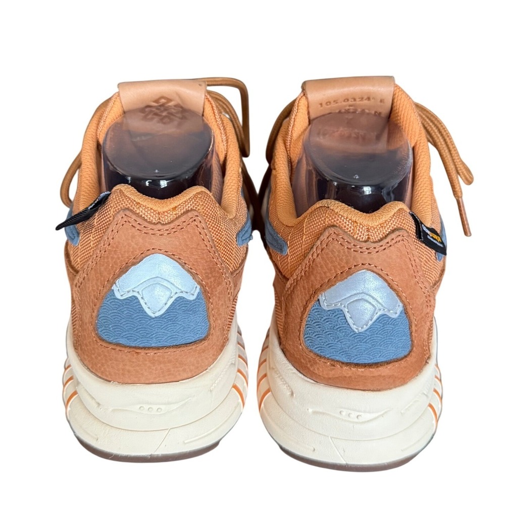 Saucony 3D Grid Hurricane Trail Running Shoes Brown Blue unisex Size 7 - Picture 5 of 10